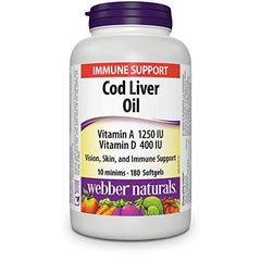 Cod Liver Oil 1250 IU/100 IU Vitamin A and D