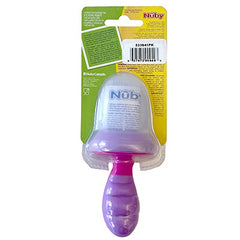 Nuby 533641PK Nibbler with Pp Hygienic Cover Assorted Toy(1 Pack), Pink, Purple