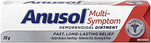 Anusol Multi-Symptom Hemorrhoidal Ointment, Hemorrhoid Relief Cream, 30g