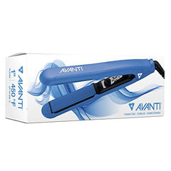 AVANTI Titanium Tourmaline and Ceramic 1 inch flat Iron, Blue, 1 Count