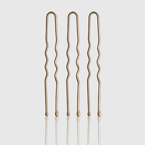 Fromm Style Artistry 1.75" U-shaped Crimped Hair Pins, Matte Blonde, 800 Hair Pins, Secure Hold, Suitable for All Hair Types and Lengths, Hair Accessories for Women