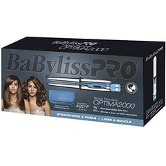 BaBylissPRO Nano Titanium Optima2000 Stainless Steel Mini Flat Iron