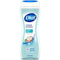 Dial Coconut Water Hydrating Body Wash, 473 Milliliters (Pack of 1)