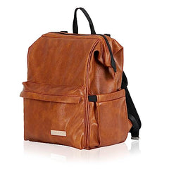 Hannah & Sophia Soho Traverse Diaper Backpack in Cognac