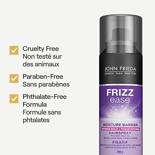 John Frieda Frizz Ease Moisture Barrier Intense Hold Hairspray for Maximum Control (340 g)