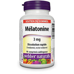 Webber Naturals® Melatonin Quick Dissolve, 3 mg - Zecoya