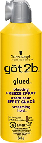 Schwarzkopf Got2b Glued Blasting Freeze Spray, Hairspray, 340 Grams