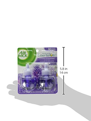 Air Wick Plug In Scented Oil Refill , Lavender & Chamomile, Infused With Natural Essential Oils, (2x20 ml)