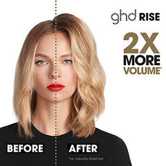 ghd Rise Hot Air Hair Brush ― Professional Volumizing Blow Dryer Curling Brush to Dry Hair for Maximum Lift with Safer-for-Hair Optimum Styling Temperature ― Black