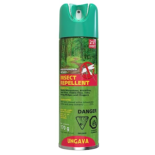 Ungava DEET 25% Insect Repellent – Mosquito & Bug Spray – 170 g