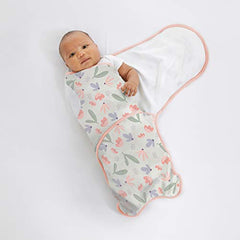 Ingenuity Farewell Fuss Adjustable Easy-Wrap 2-pk Baby Swaddle Set - Posy