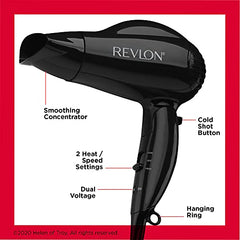 Revlon 1875W Quick Blowout Travel Hair Dryer