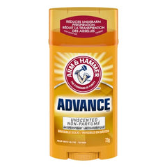 Arm & Hammer Ultramax Solid Invisible Unscented AntiPerspirant Deodorant, White.