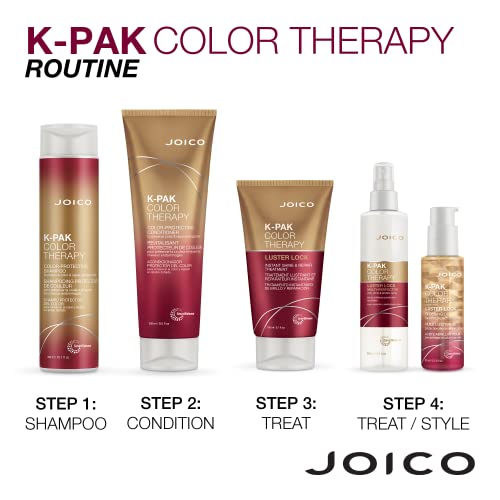 Joico K-PAK Color Therapy Luster Lock Instant Shine & Repair Treatment, Conditioning Detangler with Argan and Keratin, Sulfate Free, 150mL