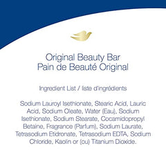 Dove Original Beauty Bar more moisturizing than bar soap Deep Moisture for clean and soft skin 106 g 6 count