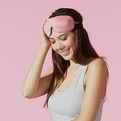 Bucky 40 Blinks No Pressure Solid Eye Mask for Sleep & Travel, Strawberry, One Size