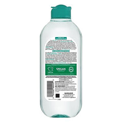 Garnier Micellar Cleansing Water, With Hyaluronic Acid and Aloe, Cleanses and Removes Makeup And Leaves Skin Replumped, Suitable for Sensitive Skin, 400ml