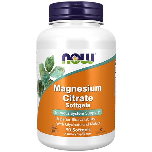 Now Foods Magnesium Citrate/Glycinate/Malate 134mg 90gel