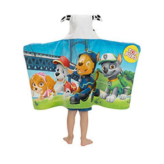 Franco Kids Bath and Beach Hooded Towel Wrap, 24 in x 50 in, Paw Patrol