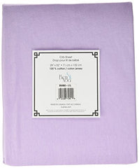 Ben & Noa Crib Sheet, 100% Breathable Jersey Cotton, Made in Canada, Lilac