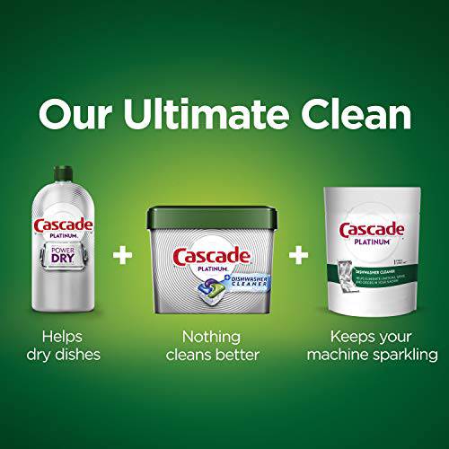 Cascade Platinum ActionPacs, Dishwasher Detergent,  Fresh Scent - Zecoya