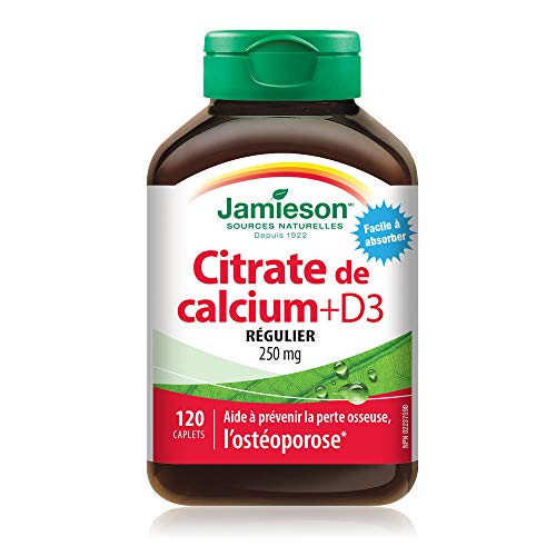 Jamieson Calcium Citrate + Vitamin D 120 Caplets