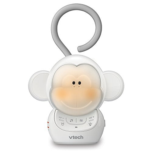 VTech BC8211 - Myla The Monkey - Baby Sleep Soother With White Noise Sound Machine, Soft Ambient Sounds And Melodies, Soft-Glow Night Light, NEW Rechargeable Battery Version.