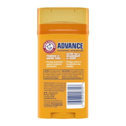 ARM & HAMMER Advance Invisible Solid Antiperspirant Deodorant, 73-g