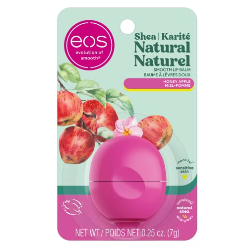 eos Natural Shea Lip Balm- Honey Apple, All-Day Moisture, Made for Sensitive Skin, 7g