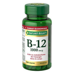 Nature's Bounty Vitamin B12 1000mcg, Value Size, Helps in energy metabolism in the body, 150 Tablets