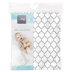 Kushies Baby Deluxe Change Pad, White/Grey Ornament