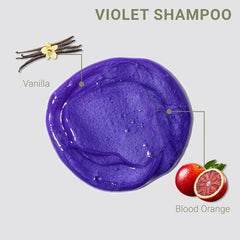 Loma Hair Care Violet Shampoo, Vanilla Bean/Blood Orange, 12 Fl Oz