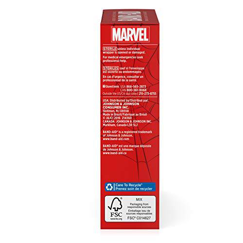 Adhesive Bandages for Kids, Marvel Spiderman - Zecoya