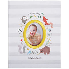 C.R. Gibson B2-24546 Little One Woodland Gender Neutral Baby Memory Book, 8.75" W x 11.3" L with 64 Pages, Multicolor