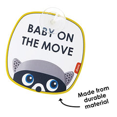 Diono Baby On The Move 2 Pack of Baby On Board Car Window Stickers with Suction Cups