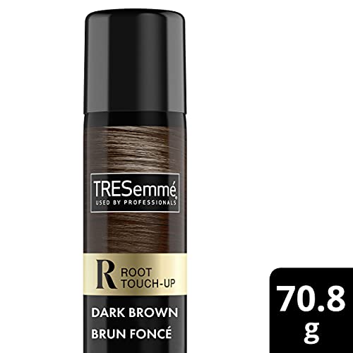 TRESemmé Root Touch-Up Hair Spray conceals greys in seconds for dark brown hair temporary hair colour in an aerosol spray 70.8 g