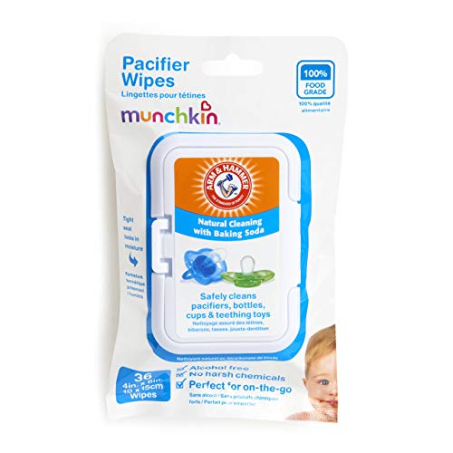 Munchkin 45052 Arm and Hammer Pacifier Wipes, 36-Pack (White)