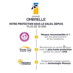 GARNIER Ombrelle Sport Sunscreen Lotion, SPF 50, Sweat + Water Resistant, Fast Drying, Hypoallergenic, Fragrance Free, 231mL, Ombrelle Sport Endurance Water Resistant Sunscreen SPF 50, 231 mL