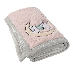 Disney Winnie The Pooh My First Blankie Sherpa Blanket, 30"x36" Pink Piglet Fluffy Premium Blanket for Baby Girl Soft Warm Cozy Toddler, Infant or Newborn Blanket for Crib, Stroller, Travel, Nursery