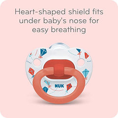 NUK Genius Pacifier, Purple Space, 6-18 Months, 4 Pack