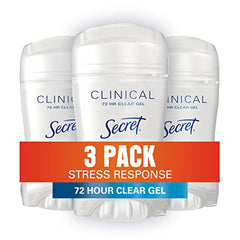 Secret Clinical Strength Invisible Solid Antiperspirant and Deodorant, Stress Response, 135g