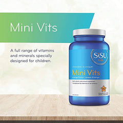 SISU - Mini Vits - Specially designed for children with a full range of vitamins and minerals - 90 Chewable Star Caps (Pack of 1)