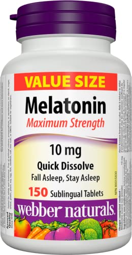 Value Size Melatonin, 10 mg, 150 Sublingual Tablets