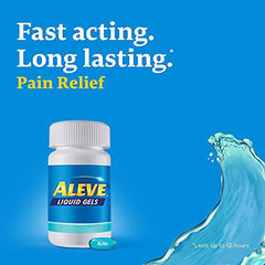 ALEVE Pain Relief Liquid Gels, Strength to Last Up to 12 Hours, Naproxen Sodium 220mg, 30 Liquid Gel Capsules