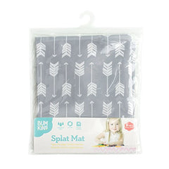 Bumkins Splat Mat, Waterproof, Washable for Floor or Table, Under Highchairs, Art, Crafts, Arrow, Playtime 42x42"