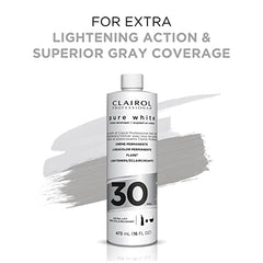 Clairol Professional Pure White Hair Developers for Lightening & Gray Coverage