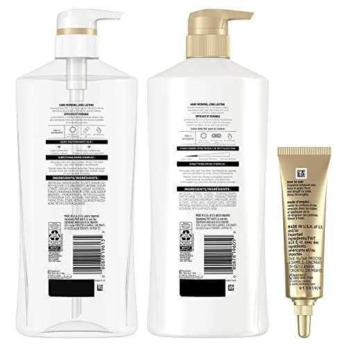 PANTENE PRO-V Volume & Fullness Shampoo 27.7 oz/ 820 mL + Conditioner 25.1 oz/745 mL + Rescue Shot 0.5 oz/15 mL