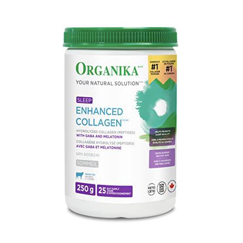 Organika Enhanced Collagen Sleep- with 100mg Gaba and 3g Melatonin-Deep Restful Sleep- 250g