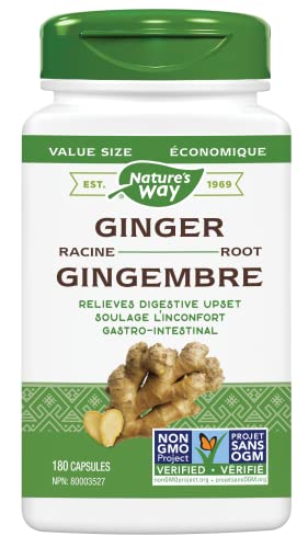Nature's Way Ginger Root / 180 Veg Caps, Beige