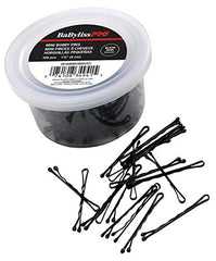 BaBylissPRO Mini Bobby Pins, 4cm long, Black